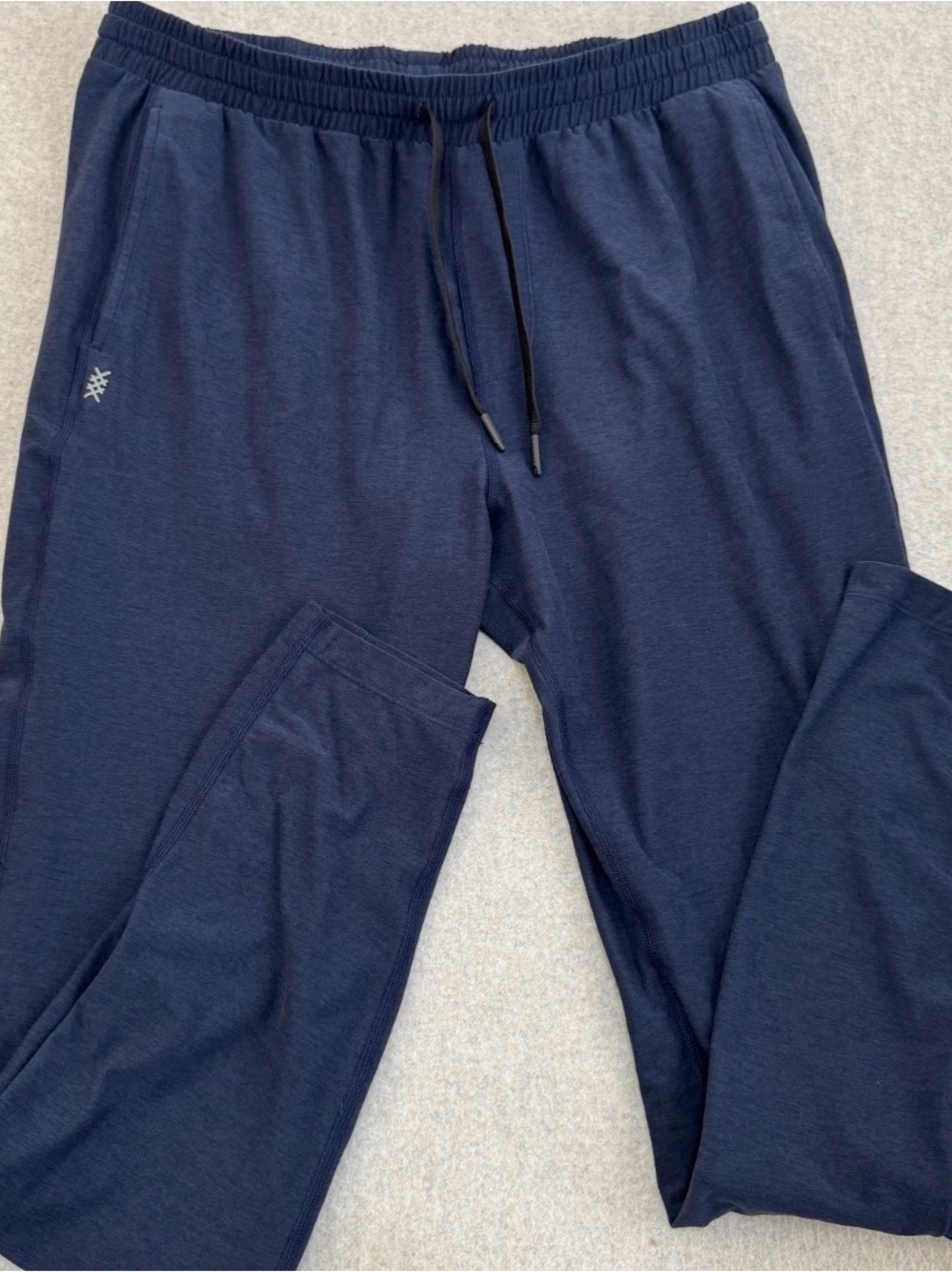 Rhone Men's Navy Athletic Drawstring Pants Joggers